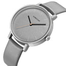 HOREDAR 844 Simple Design Women Wrist Watch Classic Leather Strap Quartz Watches