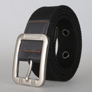 KALOAD P8 125cm 3.8cm Unisex Casual Belts + Outdoor Sport Tactical Belt Pin Buckle Canvas Waist Belt For Women Man