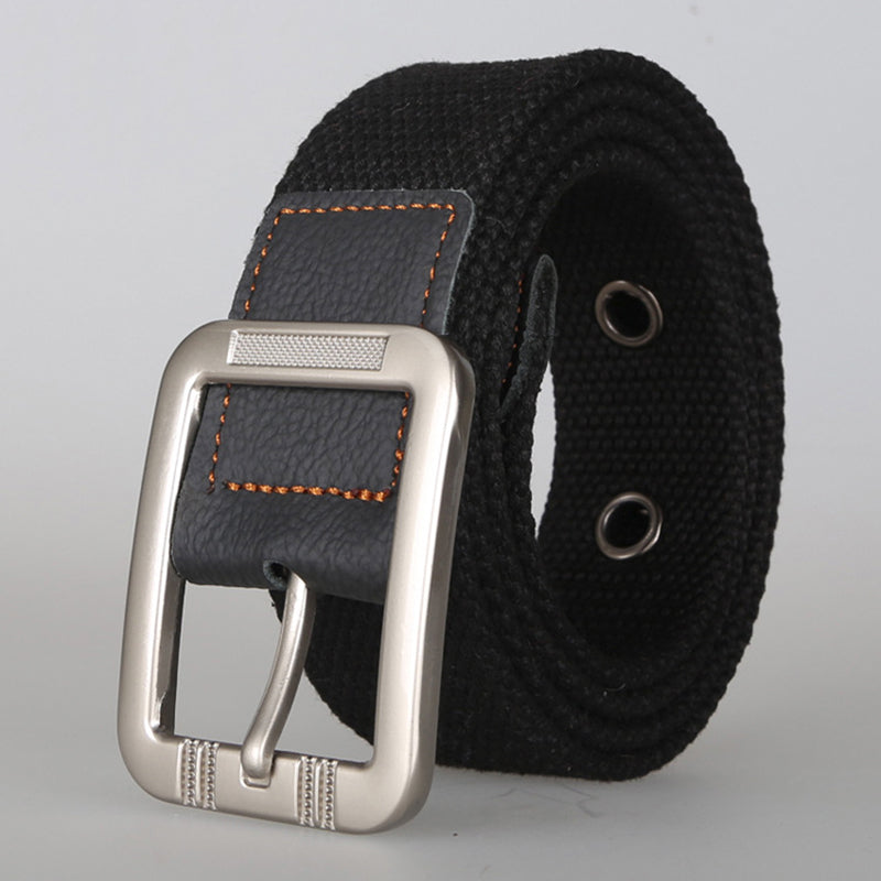 KALOAD P8 125cm 3.8cm Unisex Casual Belts + Outdoor Sport Tactical Belt Pin Buckle Canvas Waist Belt For Women Man