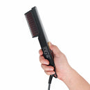 Electric LCD Hair Straightener Comb 160-210C 6 Temperature Men Beard Brush Ceramic Heated Straightening Comb