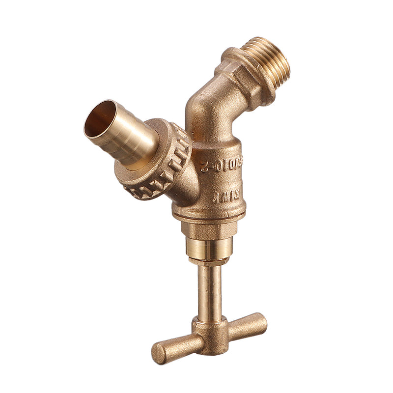 S60x6 IBC Faucet Tank Drain Coarse Thread Adapter to Brass Garden Tap with 1/2'' Nozzle Hose Tap Connector Replacement Valve Fitting Parts for Home Garden