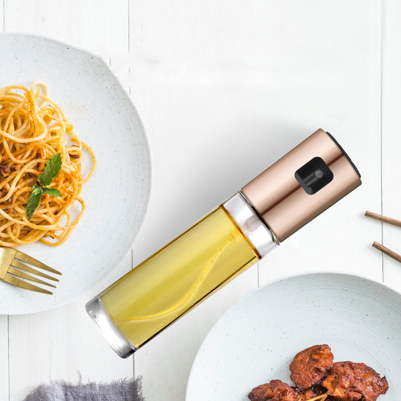 Stainless Steel Vinegar Oil Spray Bottle Leak-proof Pot Seasoning Sprayer