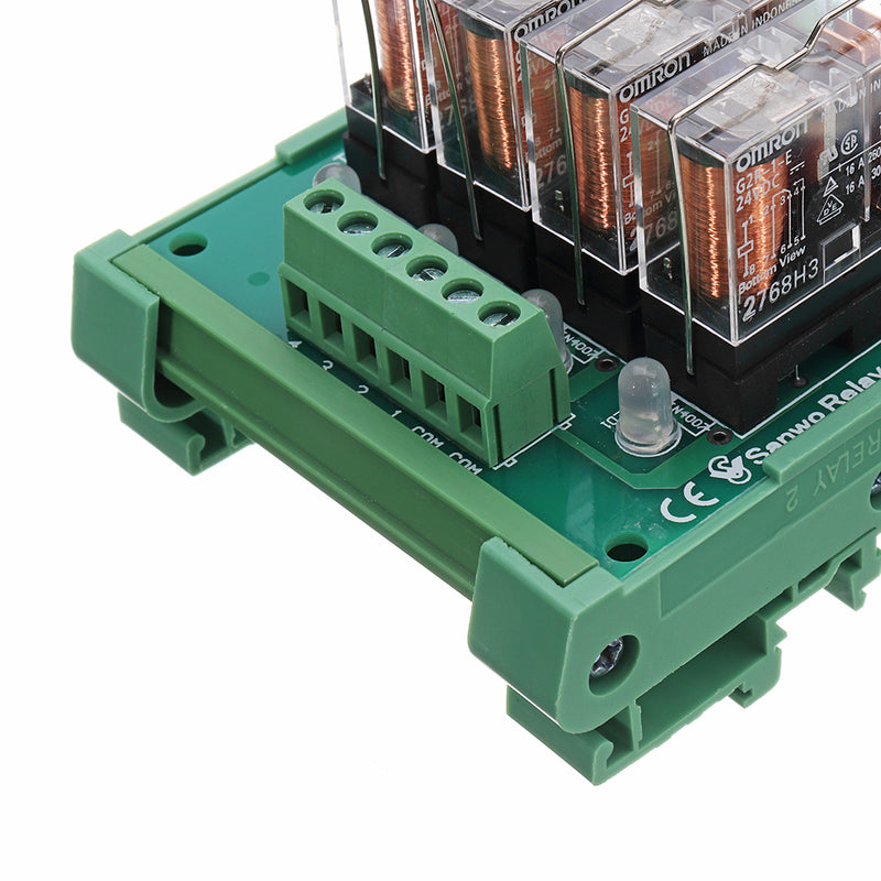 TKG2R-1E-K424 4 Channel Relay Module PLC Amplification Board Controller With Indicator Light DC 24V