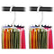 2pcs 360 Rotatable Tie Hanger Rack Adjustable Neck Ties Silk Scarf Storage Hook Organizer