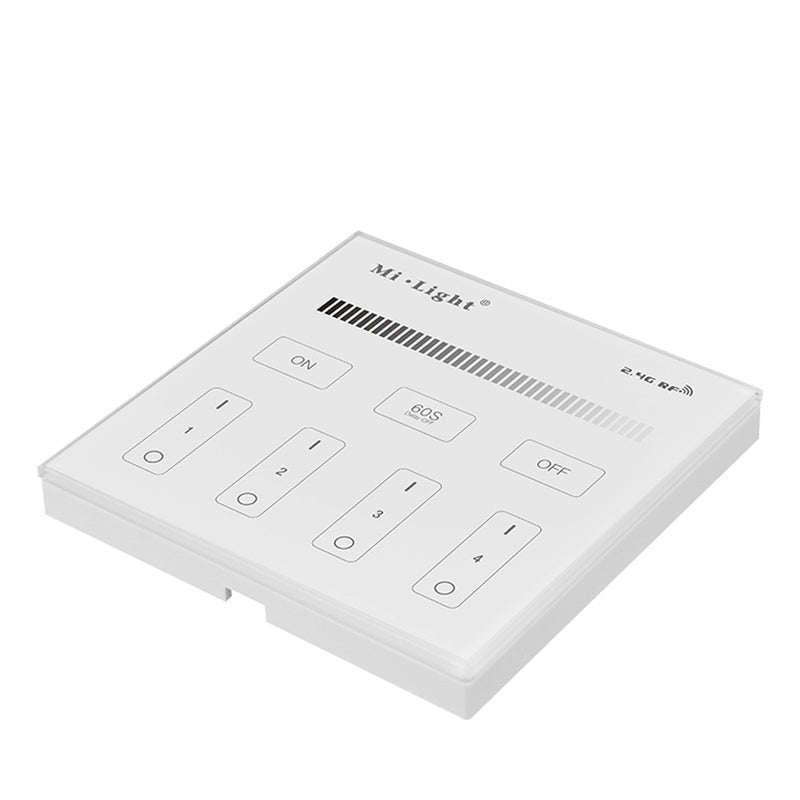 Milight T1 4-Zone Brightness Dimming Smart Panel Remote LED Strip Light Controller AC180V-240V