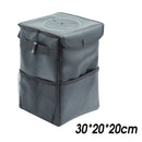 Hanging Car Trash Bag Can Bin Waterproof Folding Litter Garbage Cans Bag Black