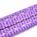 Purple 1T 2M/6.5ft Double Layer Lifting Sling Tension Band Bearing Belt Polyester Sling Rope Strap