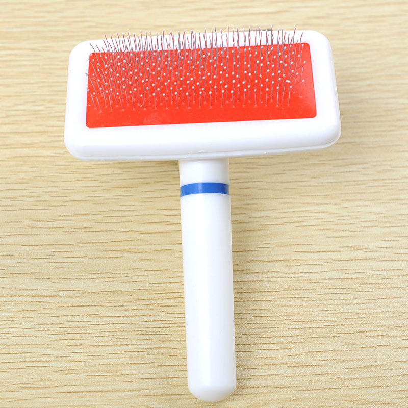 Dog Brush Pet Dog Comb Long Hair Brush Plastic Handle Puppy Cat Dog Bath Brush Multifunction Comb