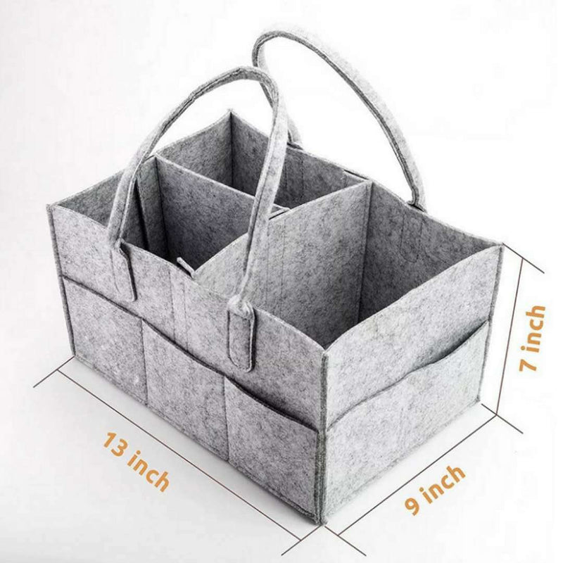 Baby Felt Storage Bag Foldable Multi-Functional Felt Diaper Storage Bag Baby Diaper Storage Bag