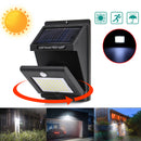 360 Rotating Solar Lighting PIR Motion Sensor Safety Outdoor Garden Wall Light
