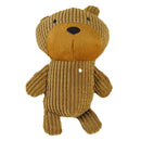 Short Plush Pet Dog Toy Bear Shaped Chew Squeaky Toys for Puppy Animal Playing Stuffed Pet Toys