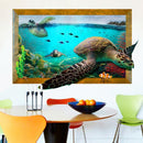 3D Sea Turtle Living Room Bedroom Animals Floor Home Background Wall Decor Creative Stickers