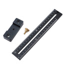 Aluminum Alloy 180/280mm Metric Line Scribe Ruler Positioning Measuring Ruler Woodworking Marking T-Ruler