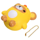 SanQi Elan Squishy Bear Wearing Chicken Costume Licensed Soft Slow Rising With Packaging Cartoon Decor Gift