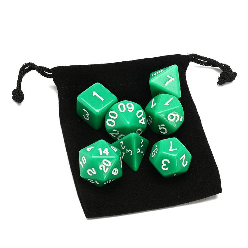 7 Set 49Pcs Polyhedral TRPG Game Dungeons And Dragons Dice DnD RPG With Bag