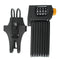 Coded Password Lock Folding Anti Theft 4 Digital Combination Bicycle Chain Black Yellow