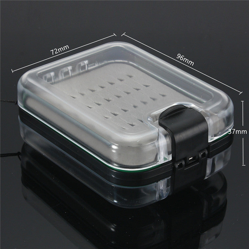 Double Side Waterproof Fly Fishing Box Foam Insert with Lanyard Hold 136 Flies
