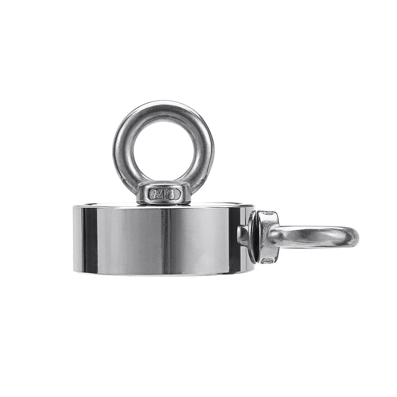 48/60/67/75mm Double Ring Neodymium Recovery Magnet Circular Ring Hook Steel Hunting Fishing Magnet