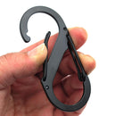 Outdoor Equipment Large S Safety Buckle EDC Stainless Steel Carabiner Climbing Hiking Keychain