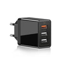 Bakeey 3 Ports 3A QC3.0 EU Wall Travel Charger For iPhone X 8Plus Oneplus5t Xiaomi Redmi 5Plus S9+