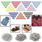 150 Sets 15 Colors of Hollow Five Claws of Box Set Total Buttons Metal Sewing Press Studs Snap Fastener DIY Clothes Craft 9.5mm