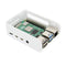 Red and White ABS Case With DC 5V 4010 Fan Protective Shell for Raspberry Pi 4B Only