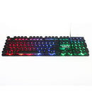 IMICE AK-800 104 keys USB Wired 3 Color LED Backlight Suspended Round Cap Gaming Keyboard