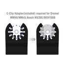Drillpro 24Pcs Oscillating Saw Blade Multi Tool Quick Release Saw Blades Kit for Metal Wood Plastic Cutting Oscillating Tools for Dewalt/Porter C-able/Ryobi/Fein Multi/B-osch/Dremel