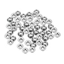 Suleve M4SN3 50Pcs M4 304 Stainless Steel Hex Serrated Flange Lock Nuts