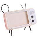 Speaker bluetooth TV Shape Phone Holder Wireless Speaker Retro TV Mini Portable Bluetooth Speaker Mobile Phone Holder USB Charging