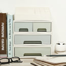 Plastic Drawer Makeup Storage Box White Top Grid Organizer Bedroom Jewelry Display Case