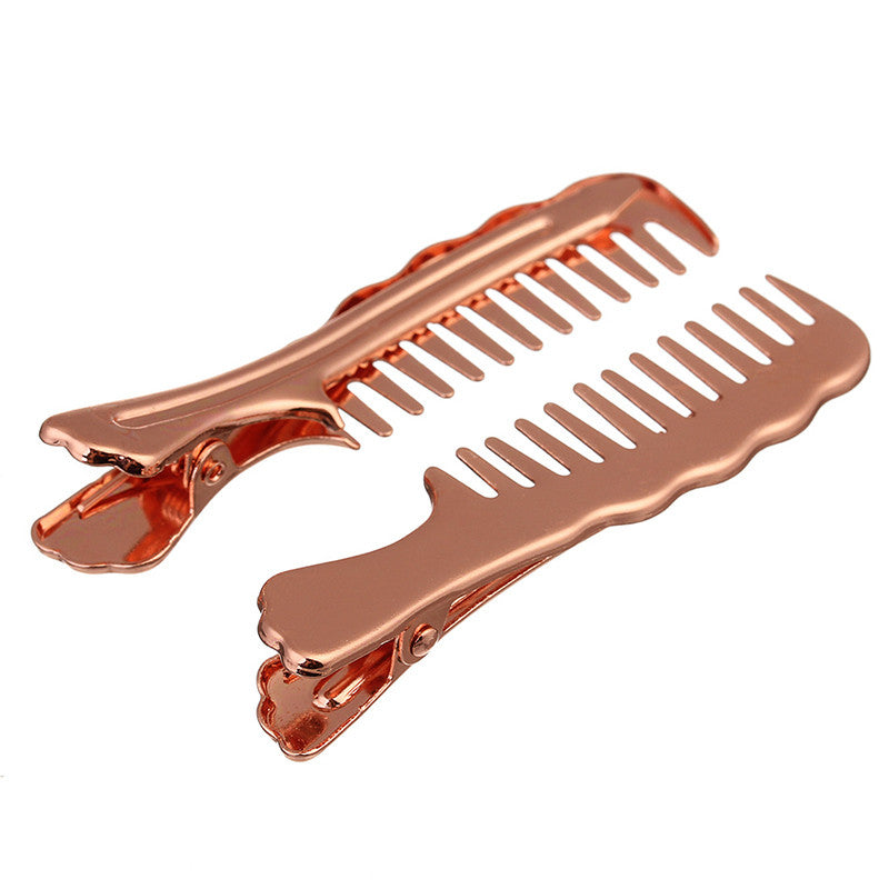 10pcs Comb Shape Alloy Hair Accessories Silver Antique Bronze Black Rhodium Color for Women Girls