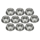 10pcs MF63ZZ 3x6x2.5mm Double Shielded Flange Ball Bearing