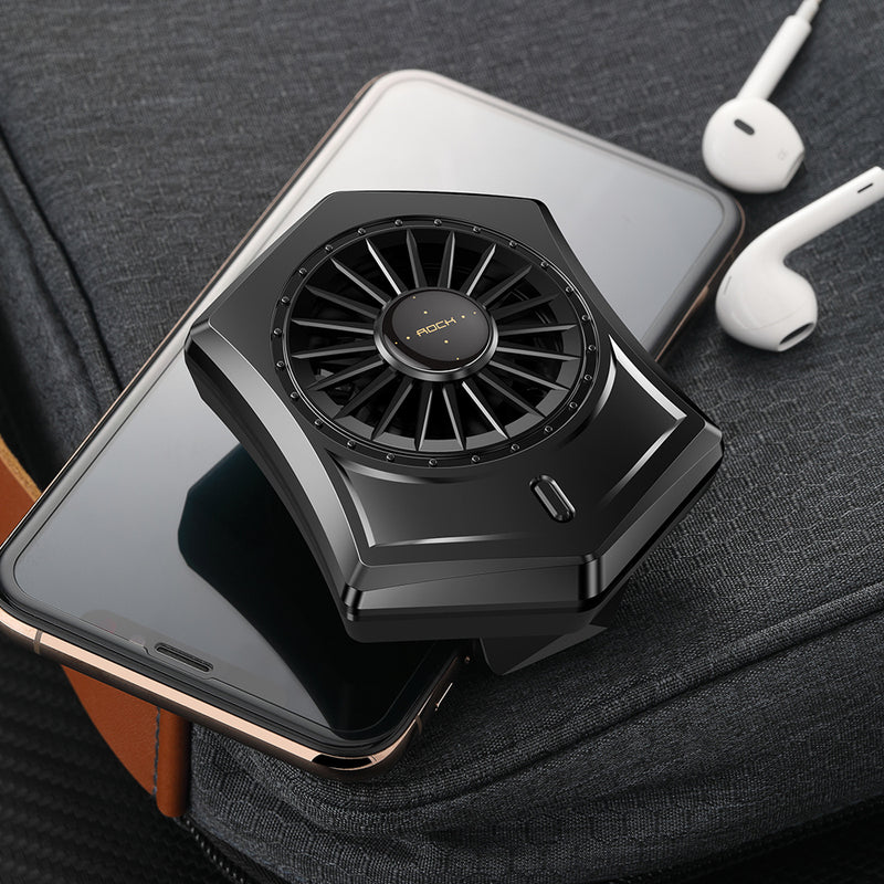 ROCK Silent Retractable Mini Cooling Fan For iPhone X XS HUAWEI P30 XIAOMI S10+