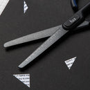 Fizz FZ212003 Anti-Stick Scissors With Scale Stationary Scissor Household Diy Rounded Cutter Head