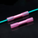 50Pcs Solder Seal Sleeve Heat Shrink Tube Butt Wire Connector Waterproof Terminal