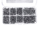 Suleve M2CP1 800pcs M2 Phillips Screw Flat Head Nickel-Plated Carbon Steel Self-Tapping Woodworking Screws Assortment Kit