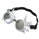 Fashion Silver Steampunk Goggles Spikey Burning Man Costume Cosplay Gothic Punk