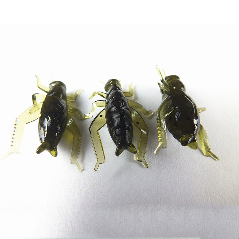 ZANLURE 50pcs/set 2.5cm 0.6g Soft Lure Artificial Cricket Bait Fishing Lure Insect Bait