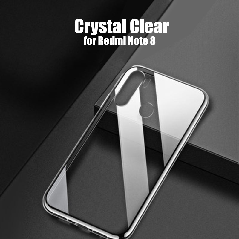 Bakeey Crystal Transparent Shockproof Hard PC Protective Case for Xiaomi Redmi Note 8