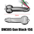 Zanlure 1pc 7g 15g 28g 36g DD Metal Spinner Spoon Lure Fishing Lure with Feather Hook Sea Fishing
