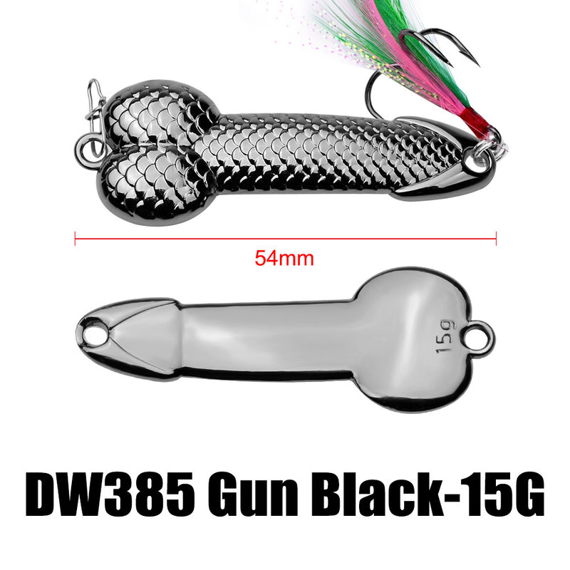 Zanlure 1pc 7g 15g 28g 36g DD Metal Spinner Spoon Lure Fishing Lure with Feather Hook Sea Fishing