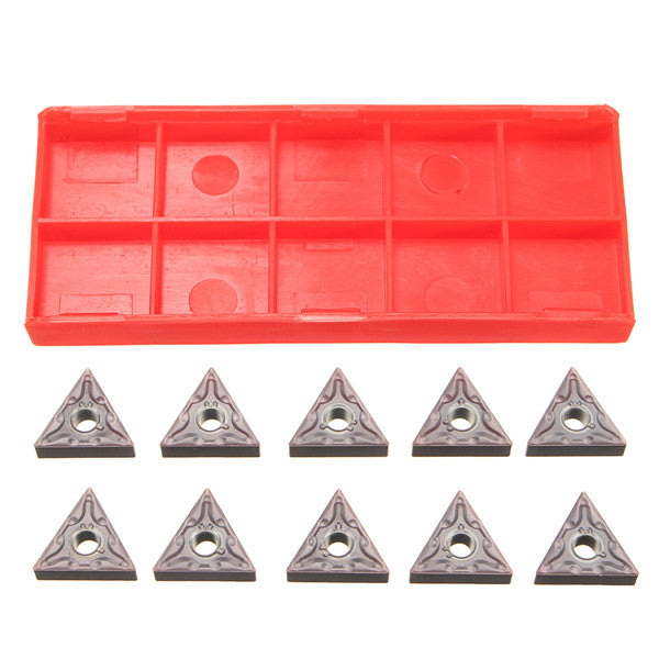 10Pcs TNMG160404-MA VP15TF CNC Carbide Inserts Lathe Turning Tool Holder Inserts