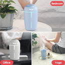 DROW USB Portable Air Humidifier 300mL Aroma Essential Oil Diffuser LED 7-Colors lights