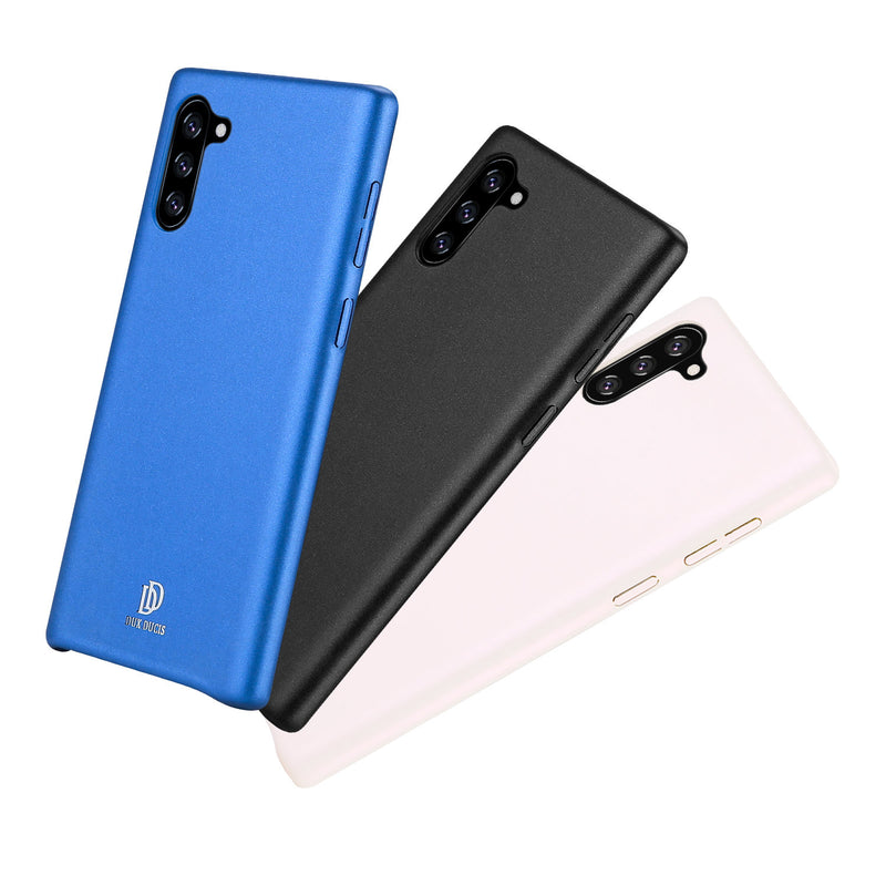 DUX DUCIS Frosted Shockproof Anti-Fingerprint PU Leather Protective Case for Samsung Galaxy Note 10 / Note 10 5G