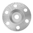 Drillpro 100mm Tungsten Carbide See Through Wood Shaping Disc Bevel Carving Disc with Hole 16mm Bore Sanding Grinder Wheel for 100 115 Angle Grinder