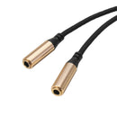 33cm 3.5mm AUX Audio Cable Extended Cable Double 3.5mm Ports Audio Cable