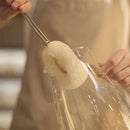 JIEZHI Replaceable Sponge Cup Brush Stainless Steel Cup Cleaning Brushes 3 Replaceable Brush Heads