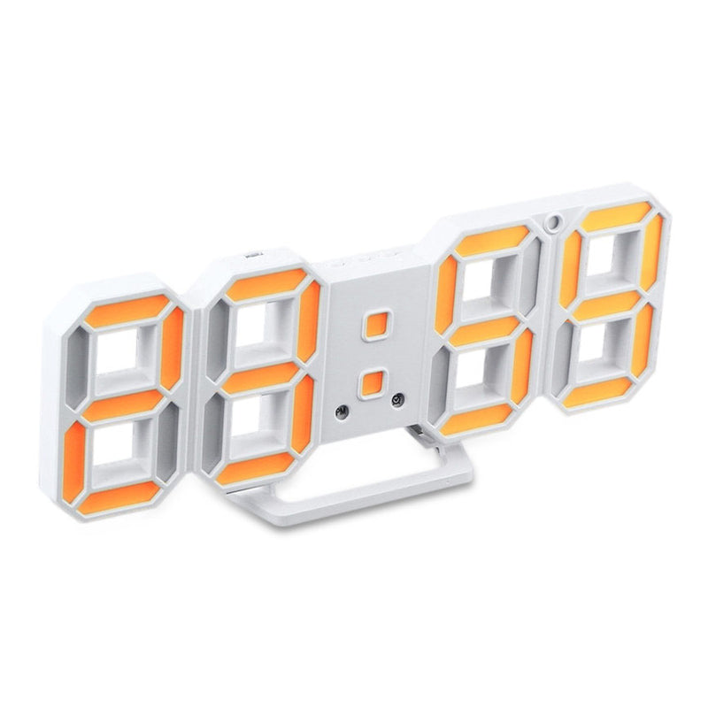 Loskii HC-28 Creative USB Charging 3D Digits Display Adjustable Brightness Alarm Clock