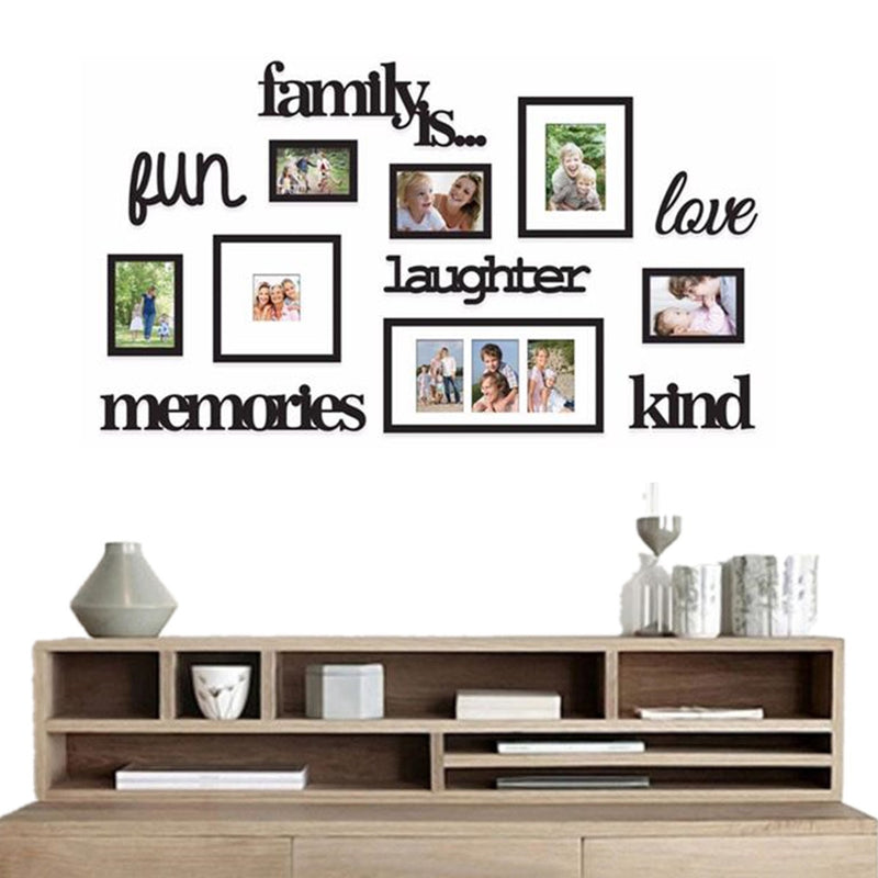 13Pcs/Set Family Photo Frame Home Hanging Wall Decorative Collage Decoration Wedding Picture Sticker